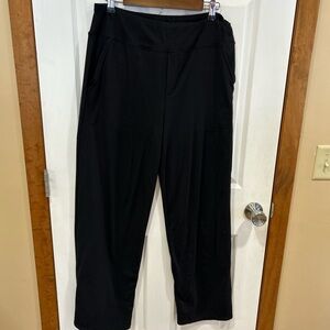 Black Women's Pull-On Wide Leg Pants